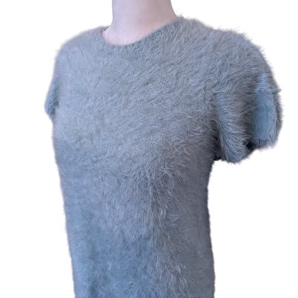 TOBI Blue Fuzzy Mohair Knit Sweater Small - Picture 2 of 5
